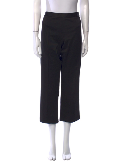 Alice + Olivia Black Wide Leg Cropped Pants