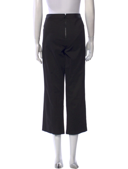 Alice + Olivia Black Wide Leg Cropped Pants
